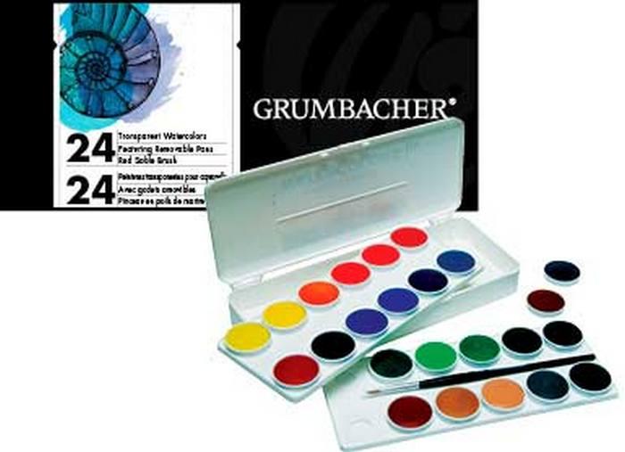 Акварель Grumbacher Watercolour Pan Sets
