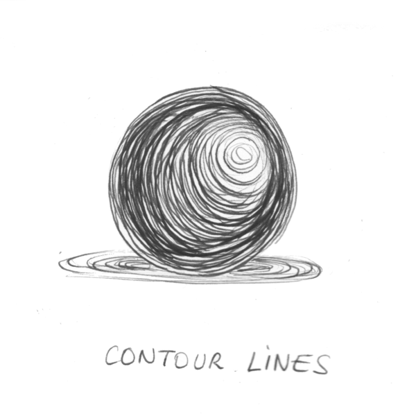 Штриховка контурными линиями