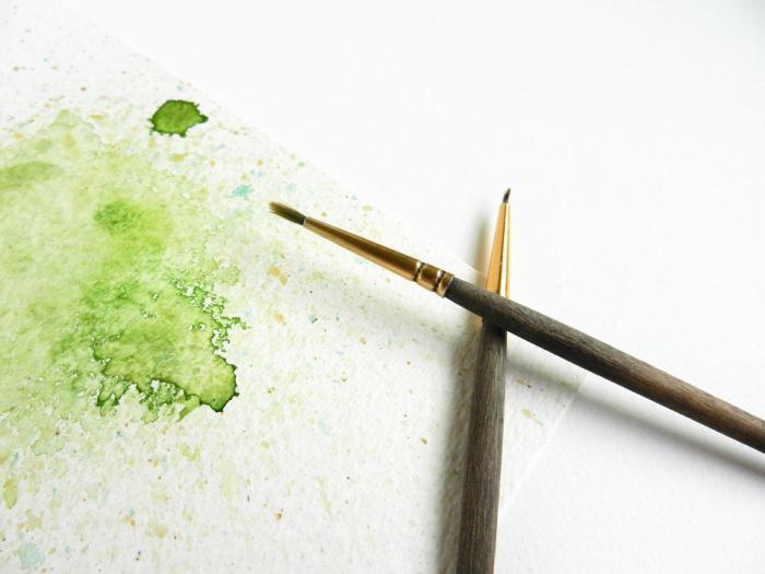 Рисуем деревья брызгами акварельной краски - шаг 18