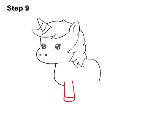 как нарисовать единорога - шаг 9