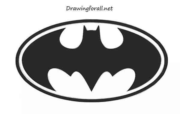 как нарисовать логотип бэтмена - шаг 8