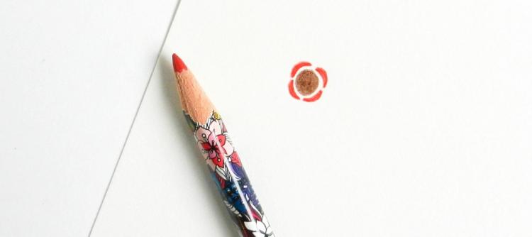Рисуем розы карандашами - шаг 5