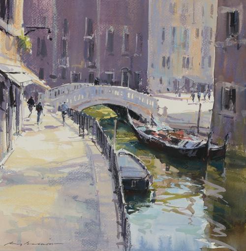 картина «Sun and Shade, Venice» акварелью