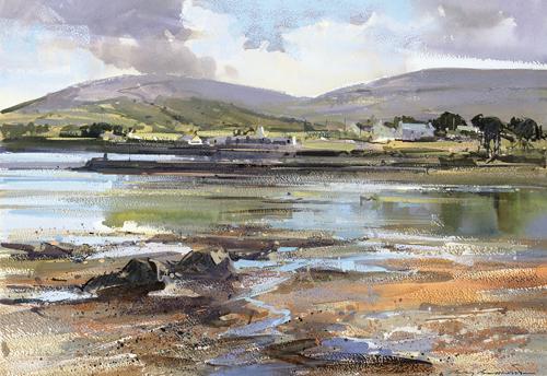 картина «Moneen Mountain от Ballyvaughan, The Burren» акварелью