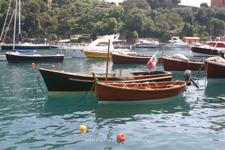 лодки в Портофино
