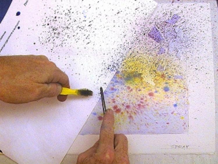 Набрызгивание и распыление краски в акварельной живописи - шаг 6