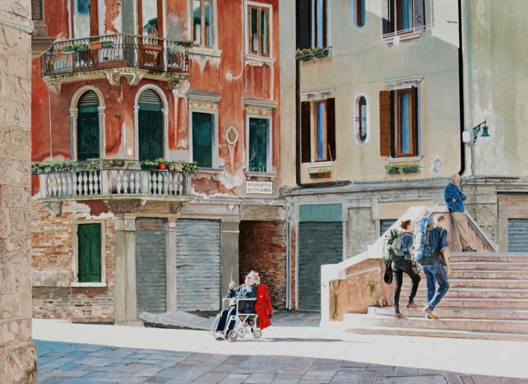 Венеция | Питер Кэри | акварель на художественном картоне | 20″ x 24″