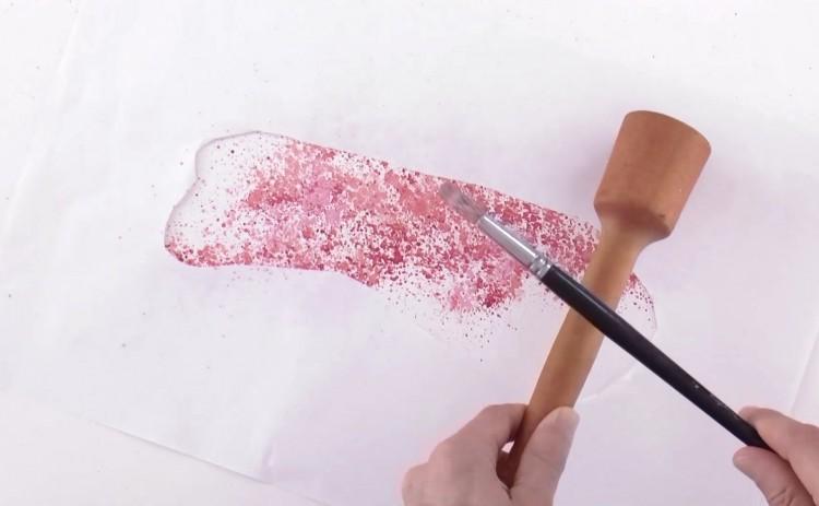 Рисуем цветущую сакуру акварелью - шаг 4