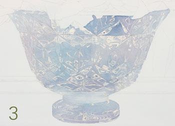 Рисуем хрустальную вазу акварелью - шаг 3