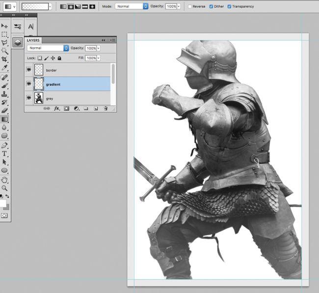 Рисуем рыцаря, используя акварель и Photoshop - шаг 5