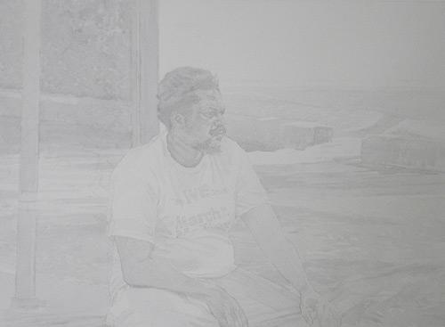 Рисуем бездомного мужчину - шаг 1