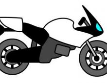 как нарисовать мотоцикл