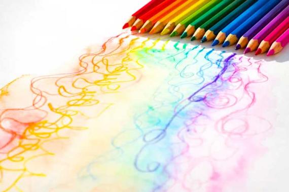 Техники тонирования и штриховки цветными карандашами